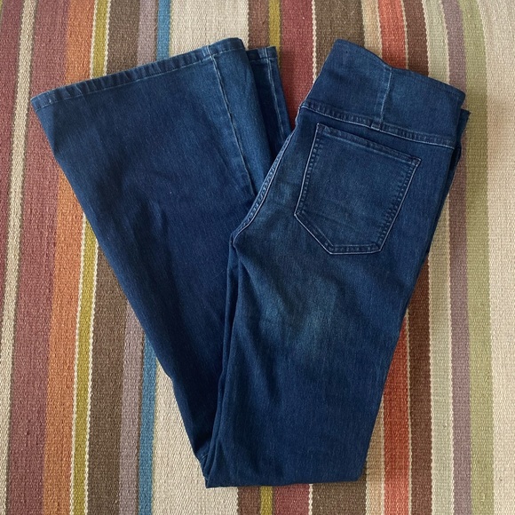 NWOT Free People Penny Pull-On Flare Jeans - Size 28 - Picture 9 of 11